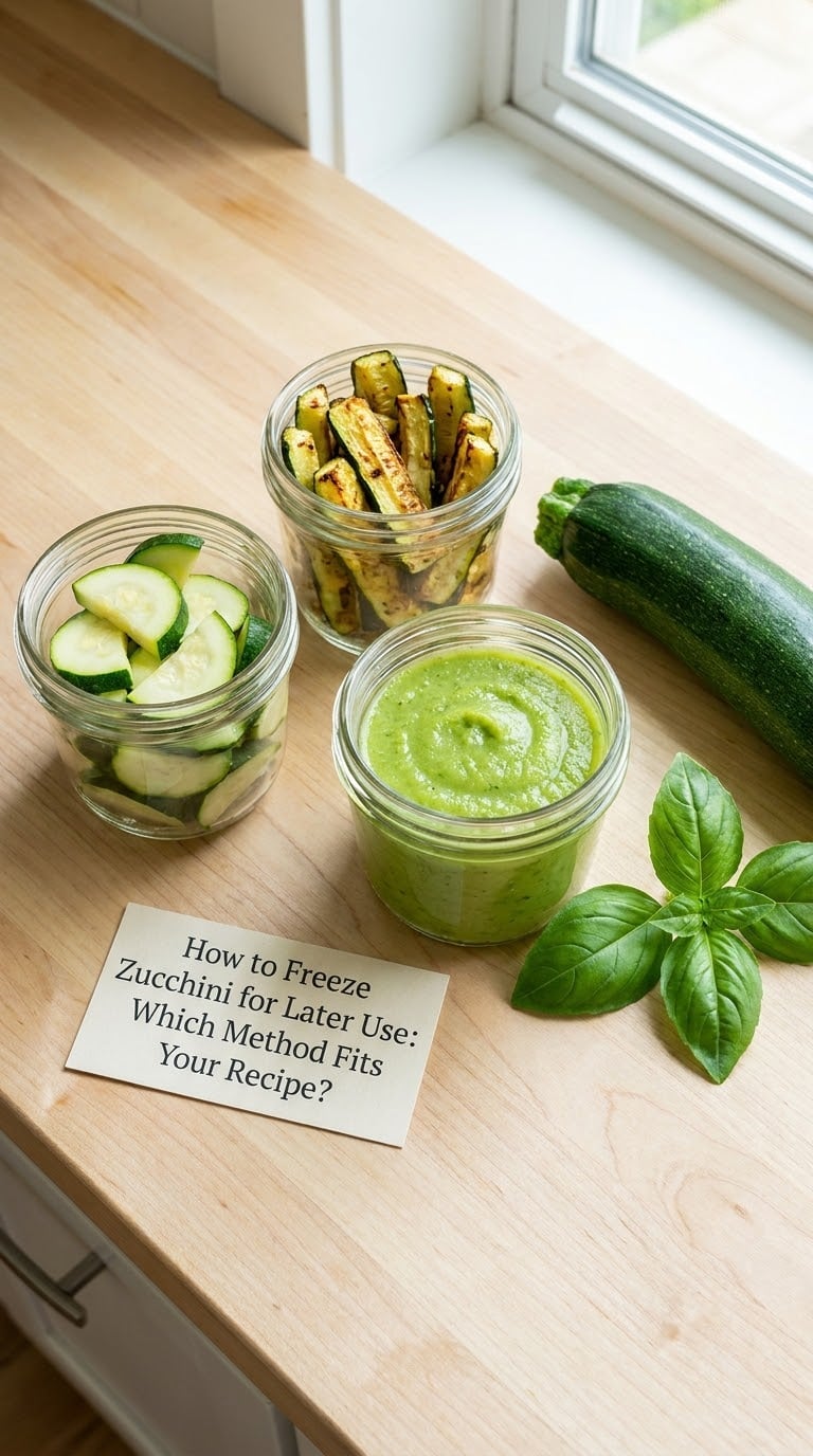 How to Freeze Zucchini for Later Use: Which Method Fits Your Recipe?