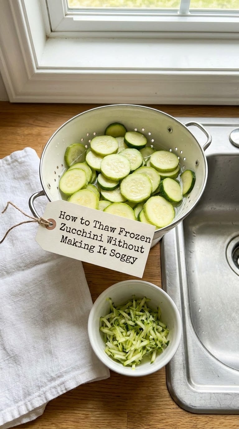 How to Thaw Frozen Zucchini Without Making It Soggy