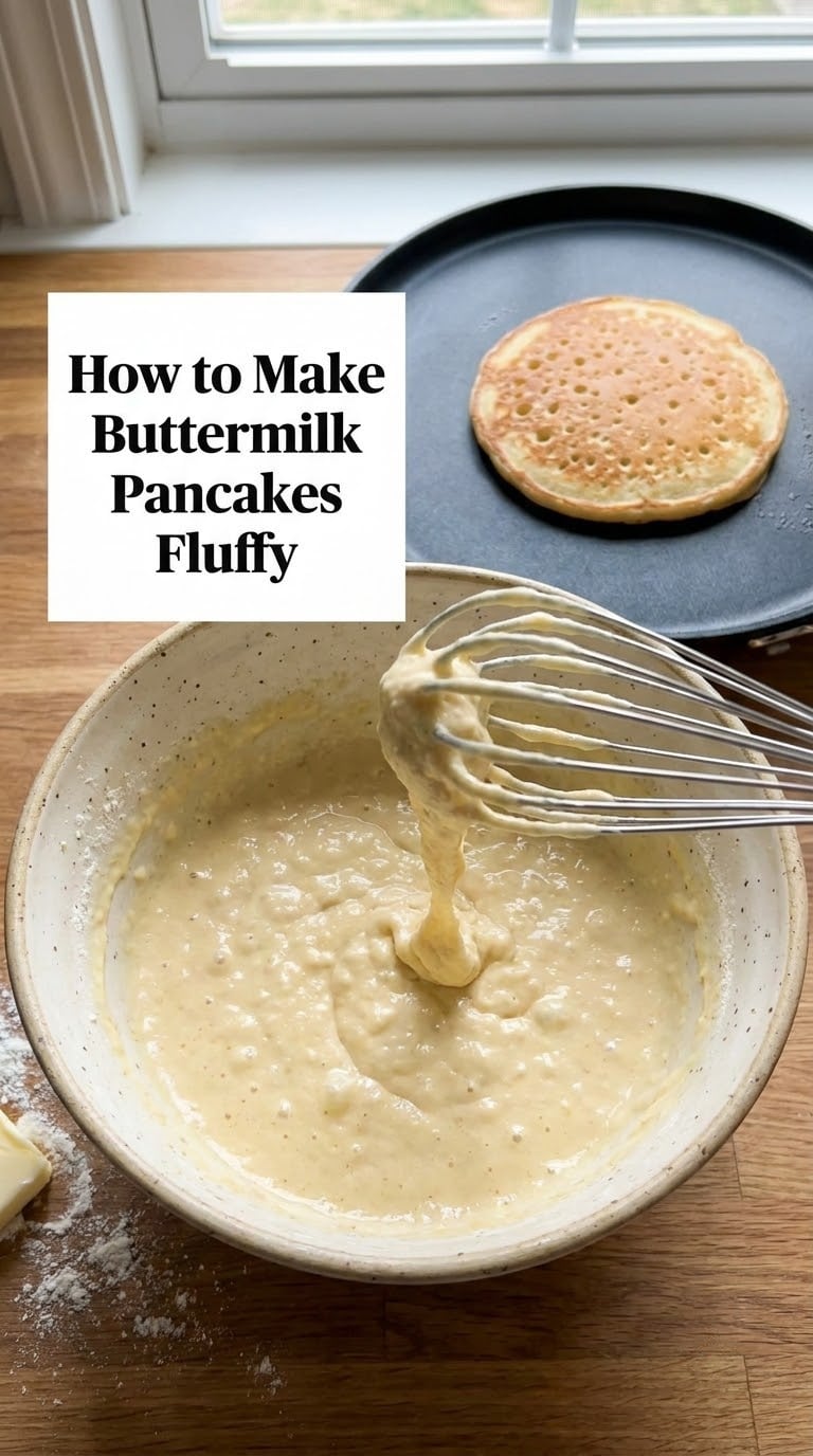 How to Make Buttermilk Pancakes Fluffy