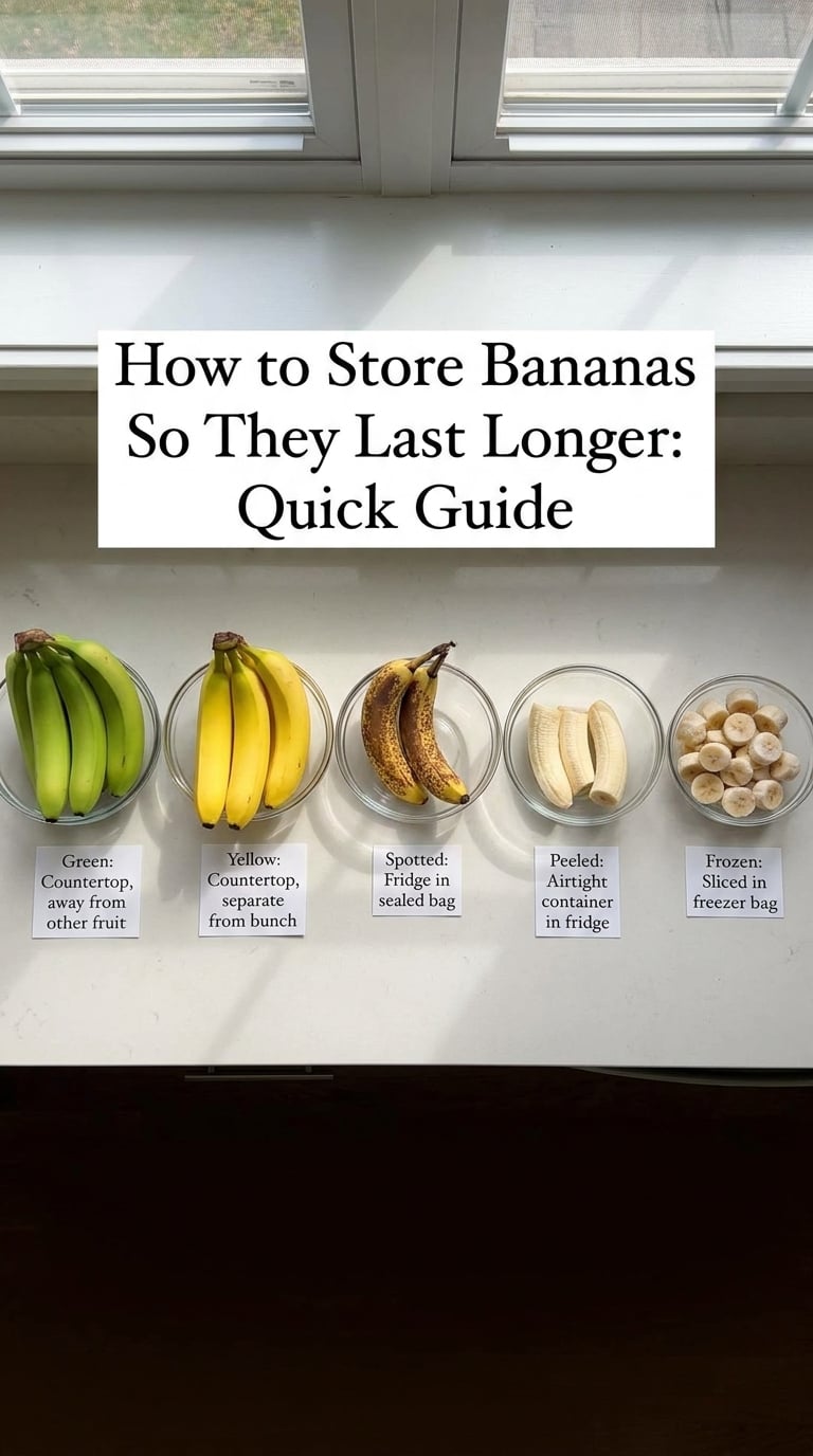 How to Store Bananas So They Last Longer: Quick Guide