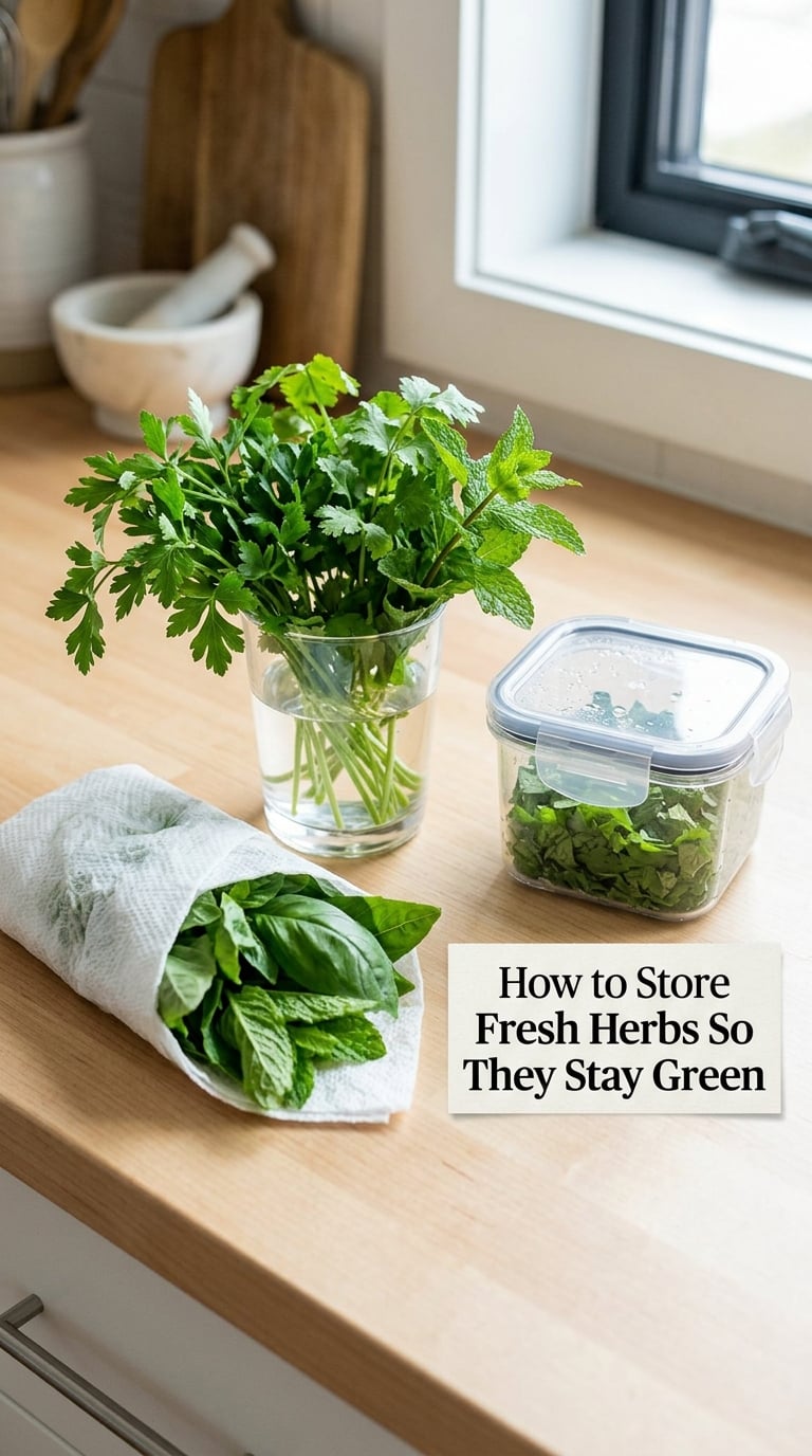 How to Store Fresh Herbs So They Stay Green