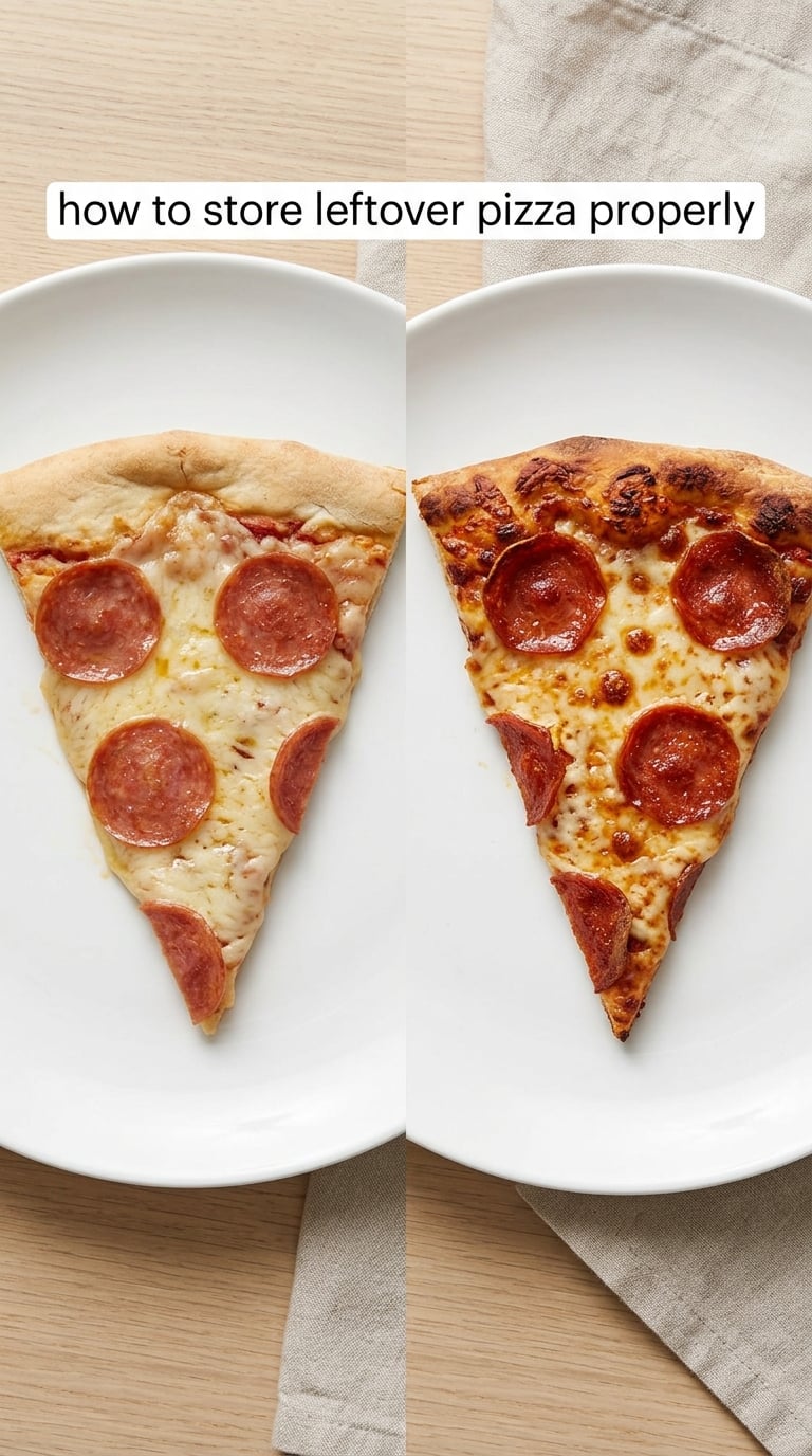 how to store leftover pizza properly