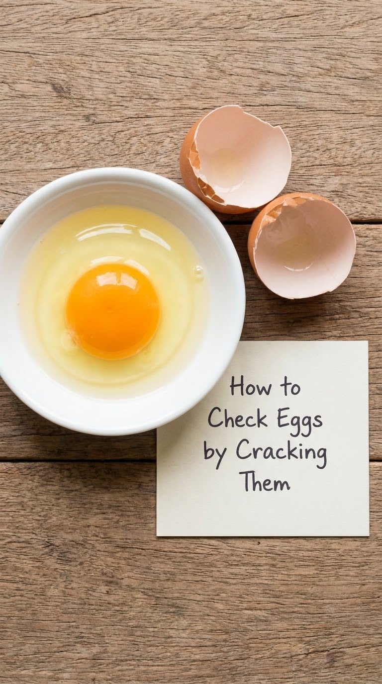 How to Check Eggs by Cracking Them