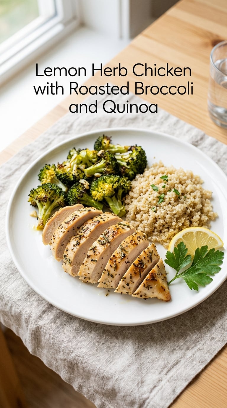 Lemon Herb Chicken and Quinoa Bowl