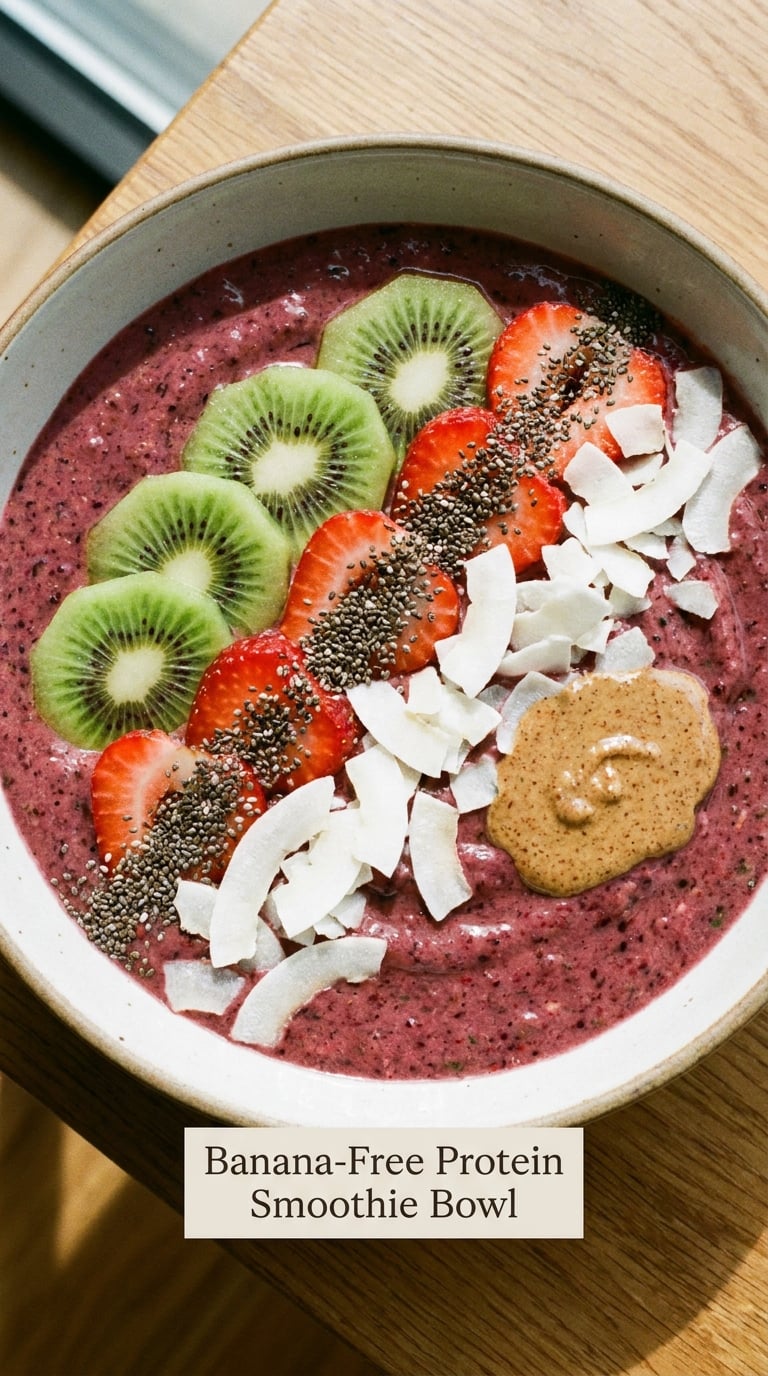 Banana-Free Protein Smoothie Bowl