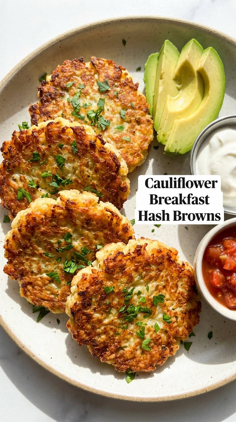 Cauliflower Breakfast Hash Browns