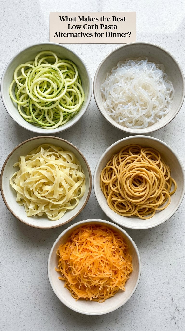 What Makes the Best Low Carb Pasta Alternatives for Dinner?