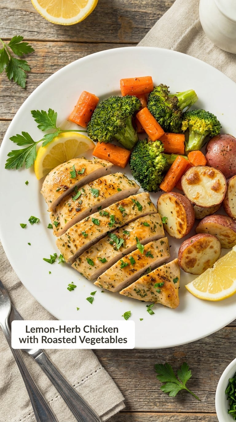 Lemon-Herb Chicken with Roasted Vegetables