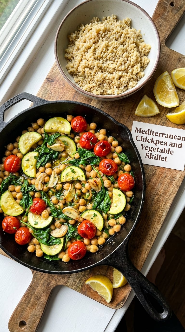 Mediterranean Chickpea and Vegetable Skillet