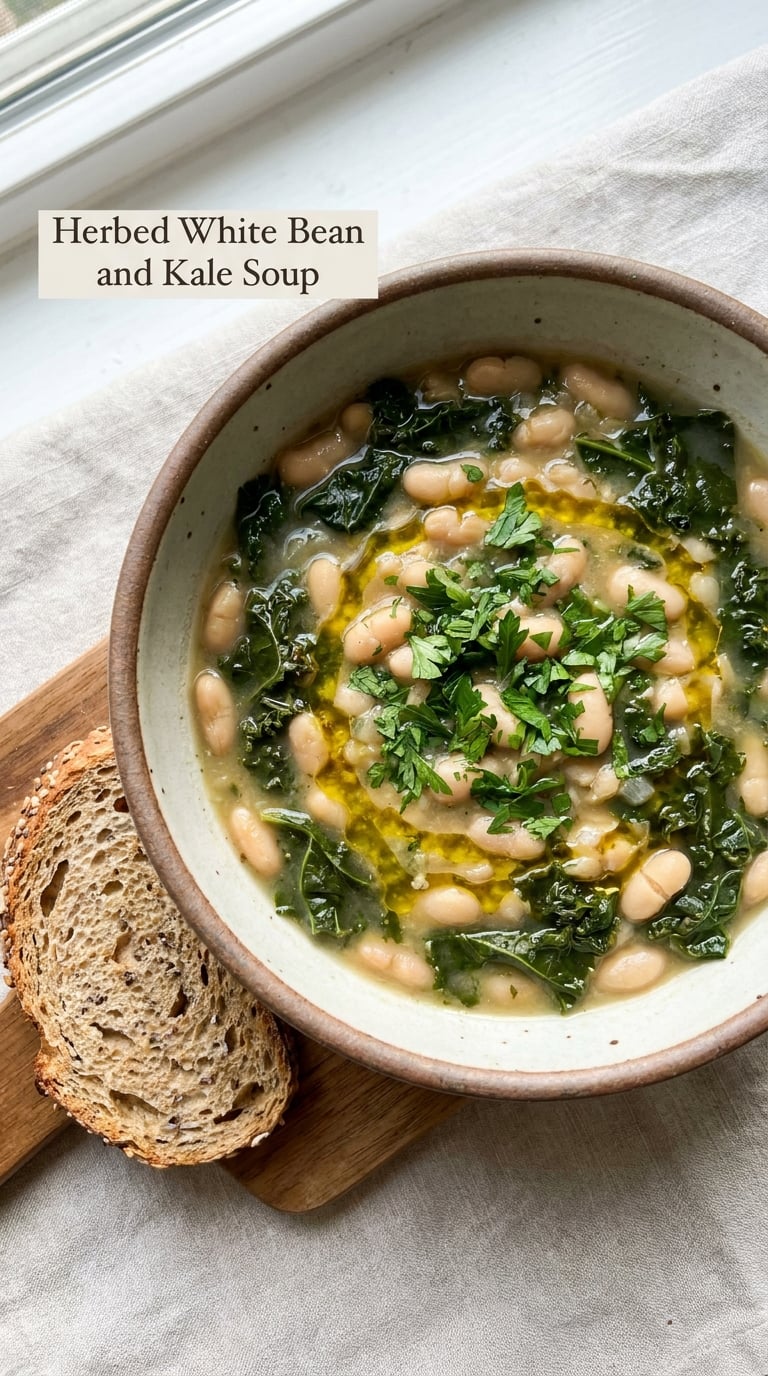 Herbed White Bean and Kale Soup