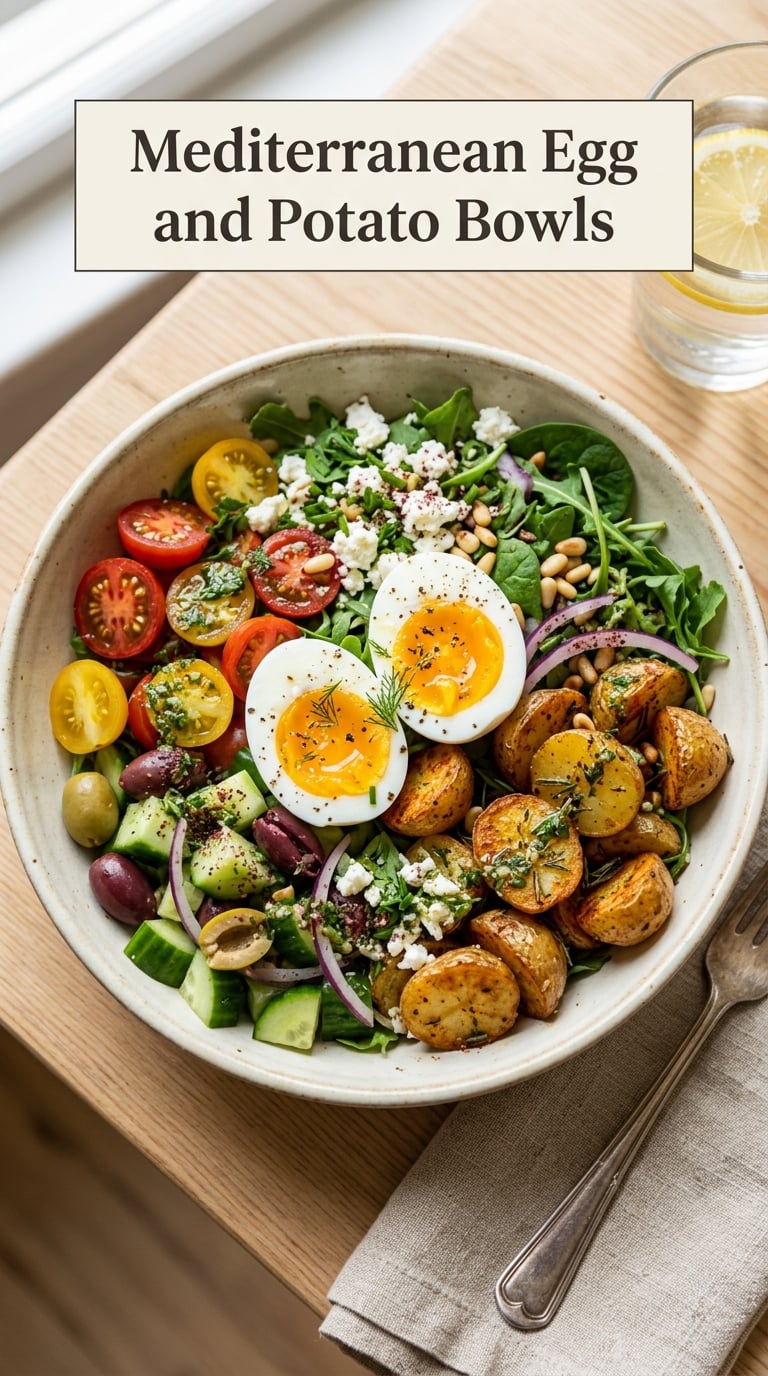 Mediterranean Egg and Potato Bowls