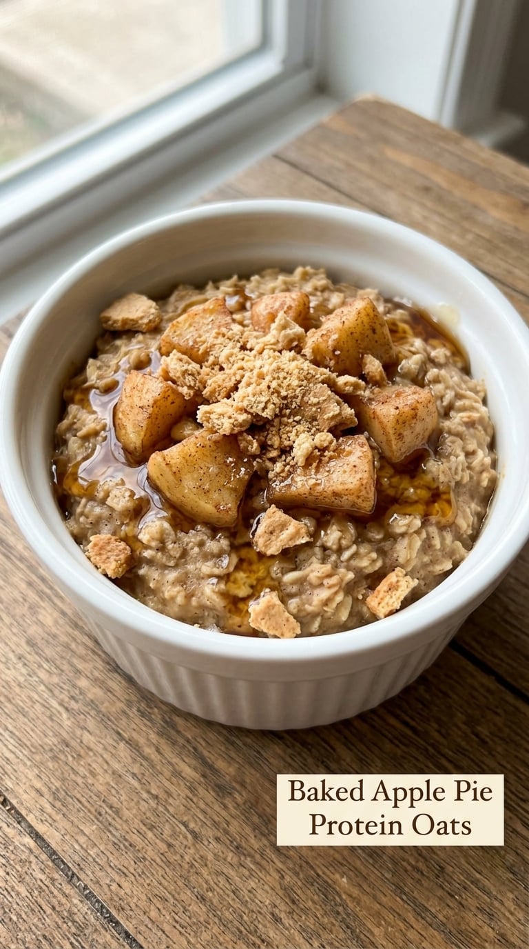 Baked Apple Pie Protein Oats