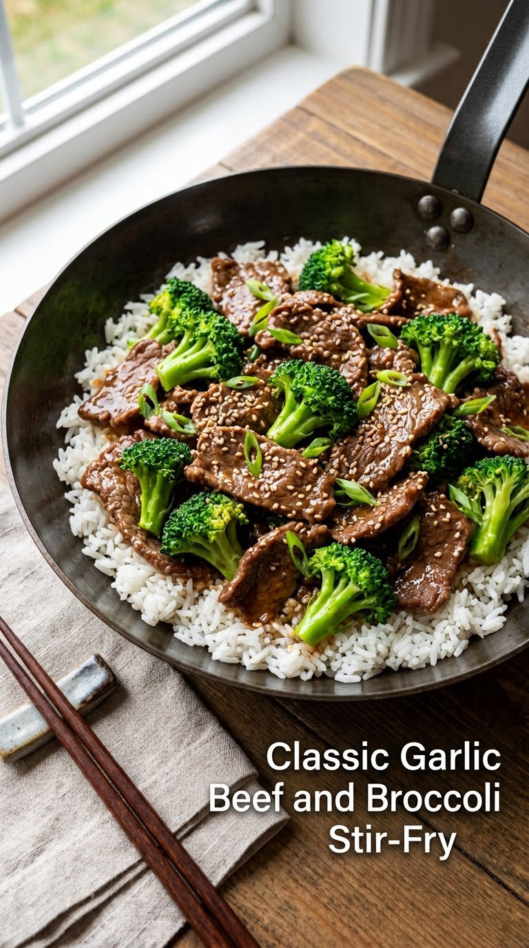 Classic Garlic Beef and Broccoli Stir-Fry