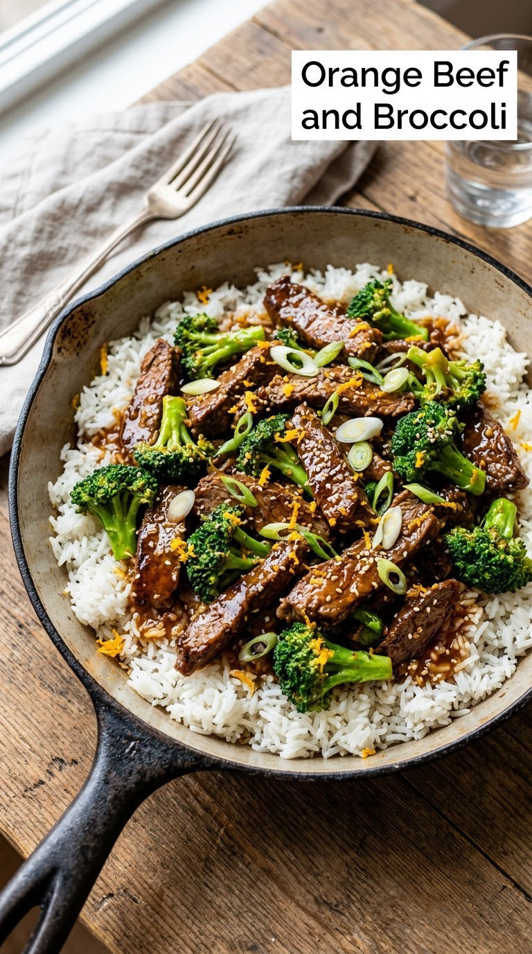 Orange Beef and Broccoli