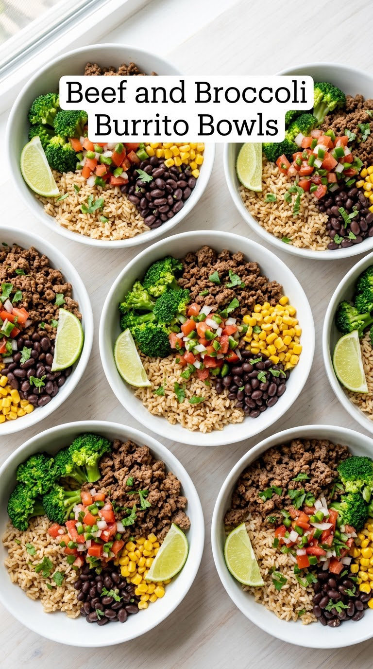 Beef and Broccoli Burrito Bowls