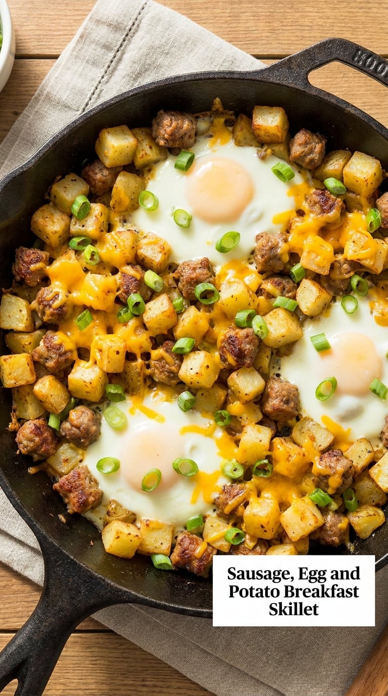 Sausage, Egg and Potato Breakfast Skillet