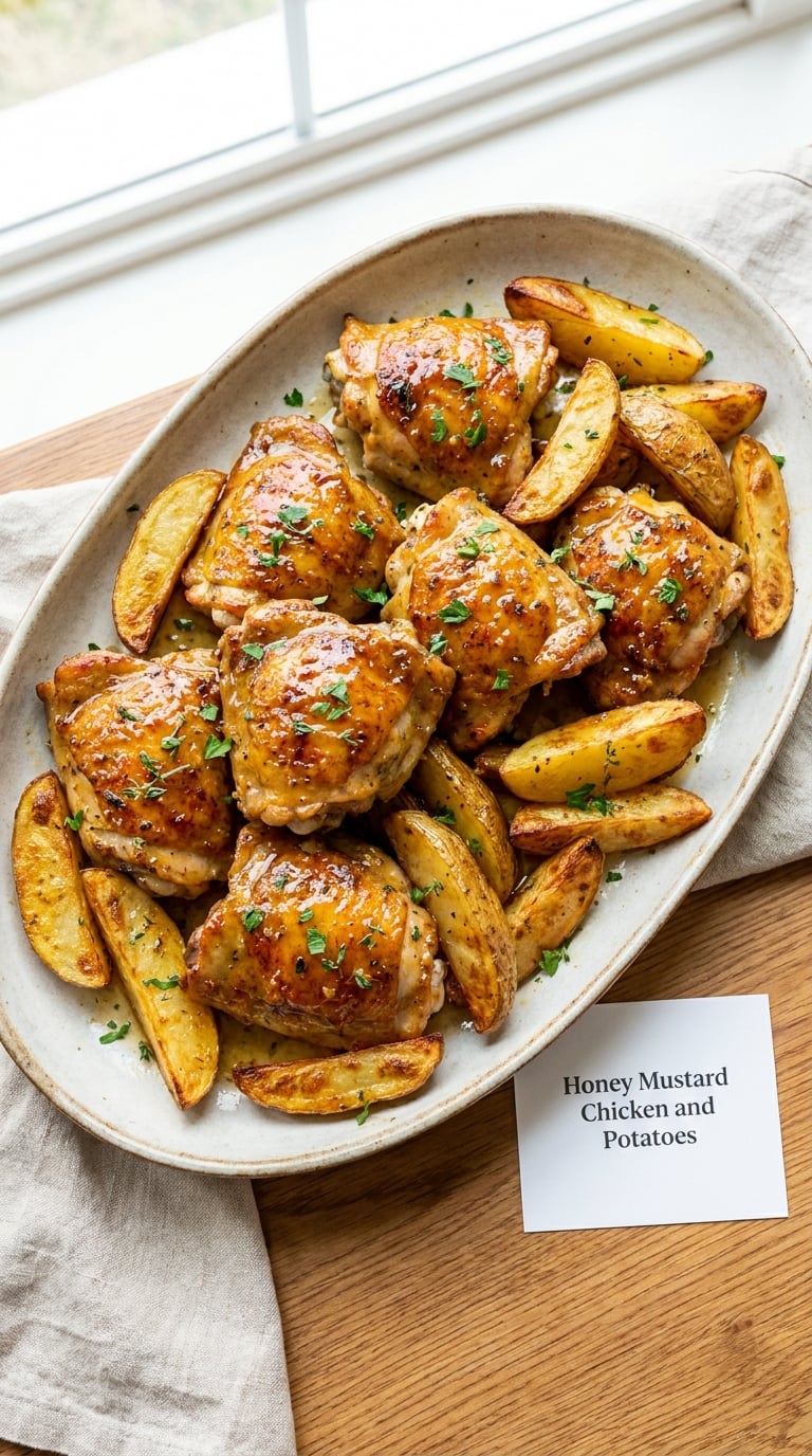 Honey Mustard Chicken and Potatoes