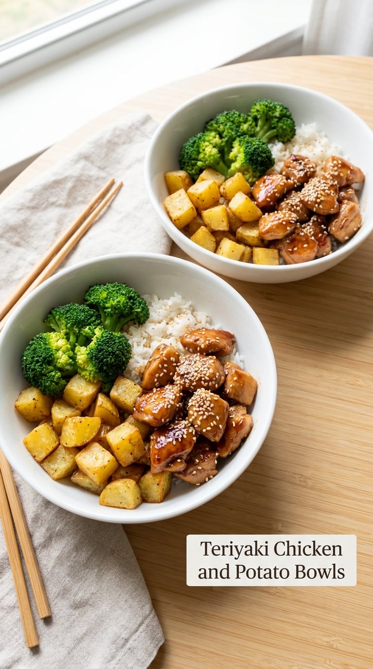 Teriyaki Chicken and Potato Bowls