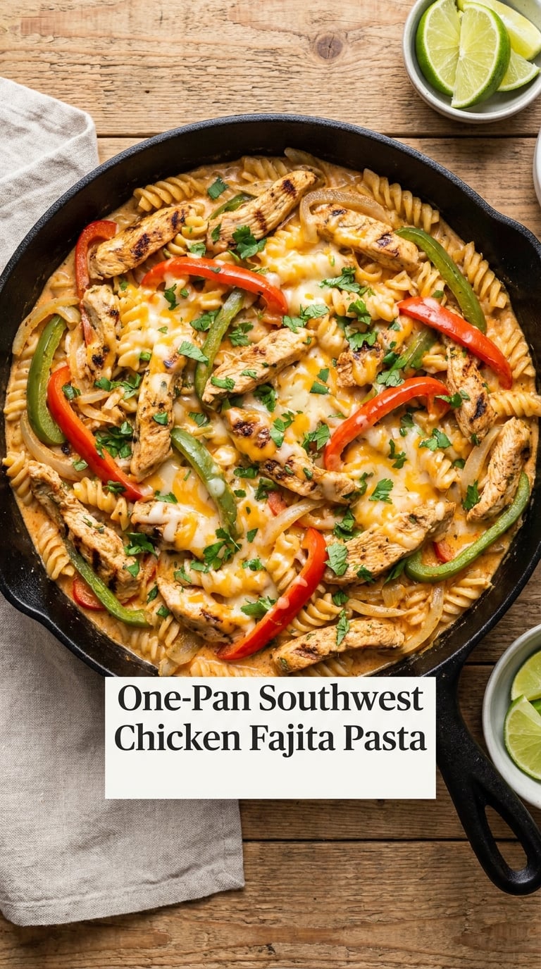 One-Pan Southwest Chicken Fajita Pasta