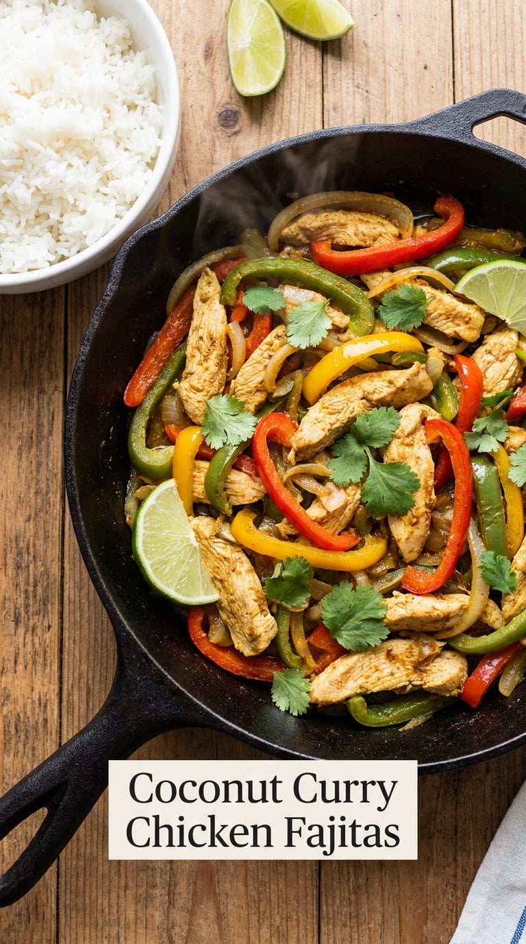 Coconut Curry Chicken Fajitas