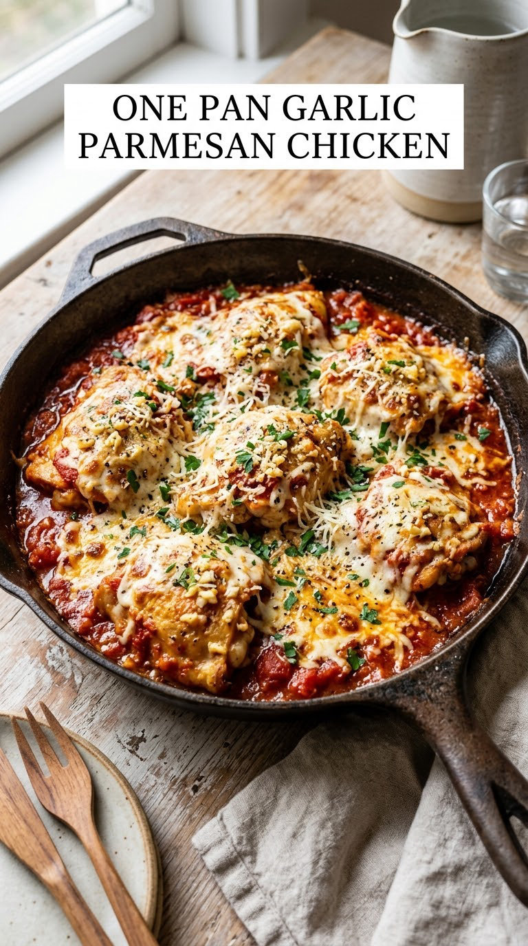 One Pan Garlic Parmesan Chicken