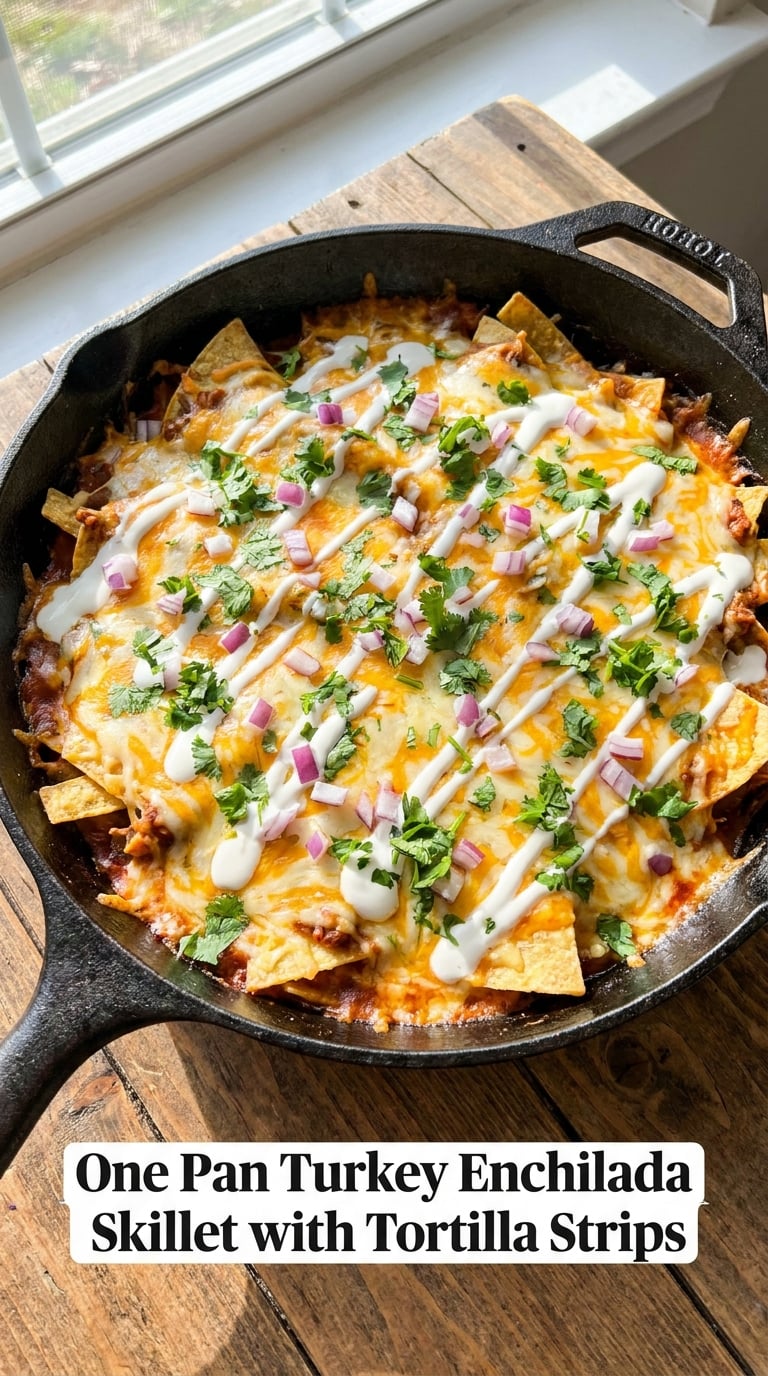 One-Pan Ground Turkey Pizza Skillet
