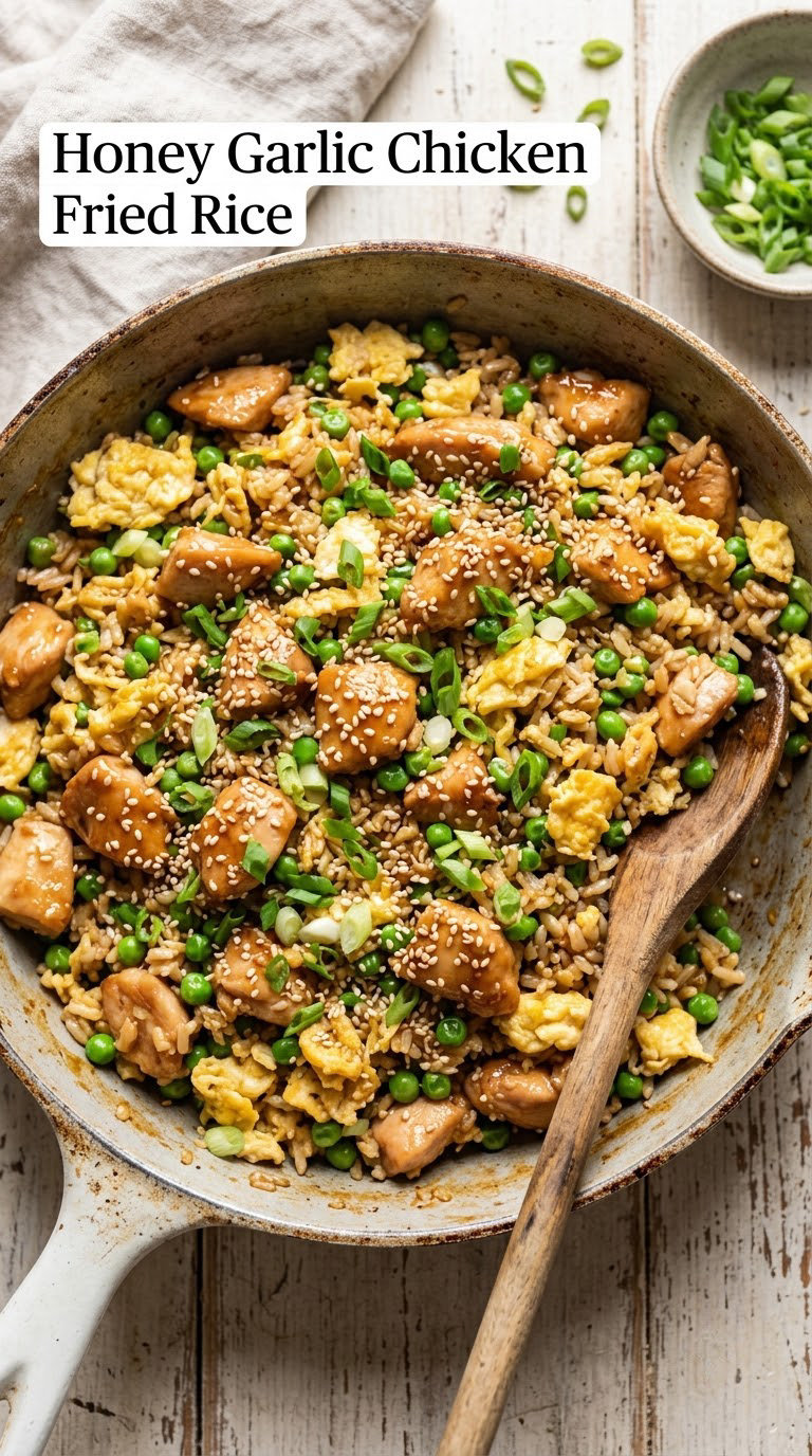 Honey Garlic Chicken Fried Rice