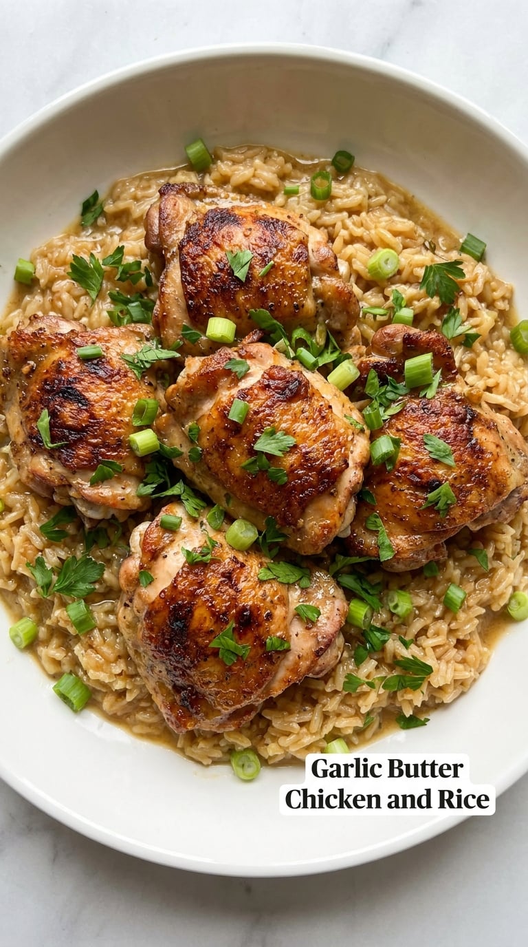 Garlic Butter Chicken and Rice