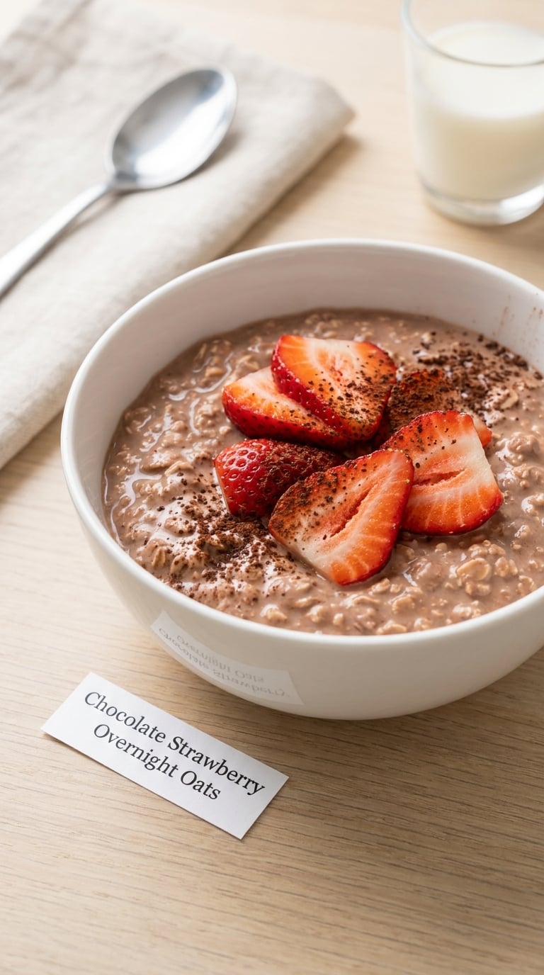 Chocolate Strawberry Overnight Oats