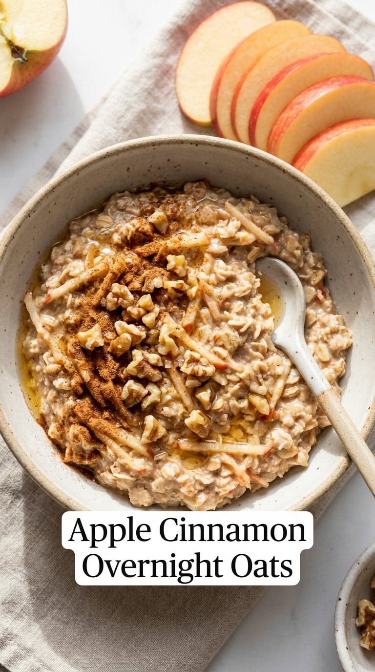 Apple Cinnamon Overnight Oats
