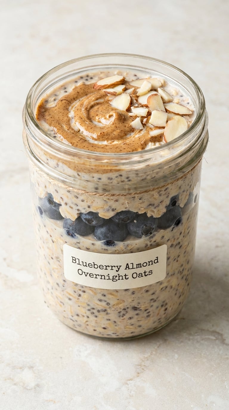 Blueberry Almond Overnight Oats