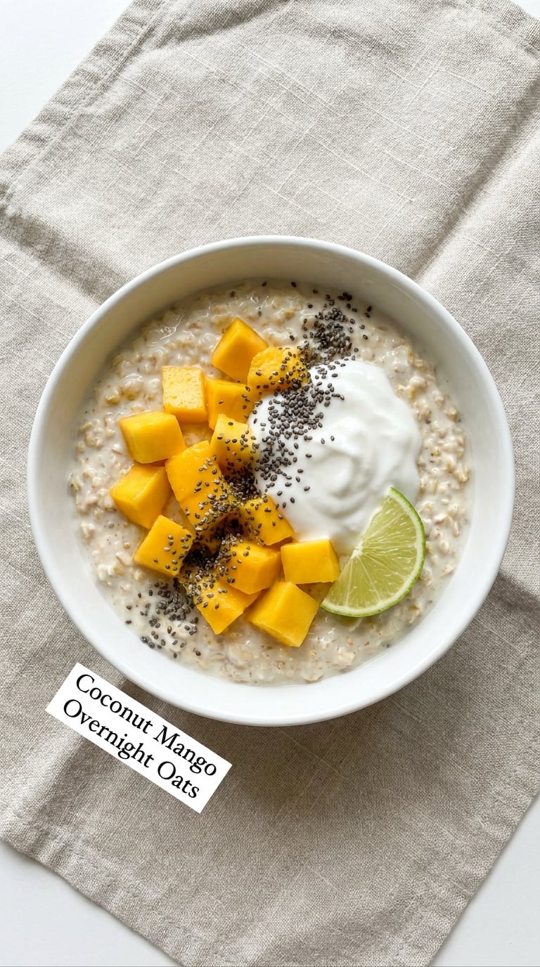 Coconut Mango Overnight Oats