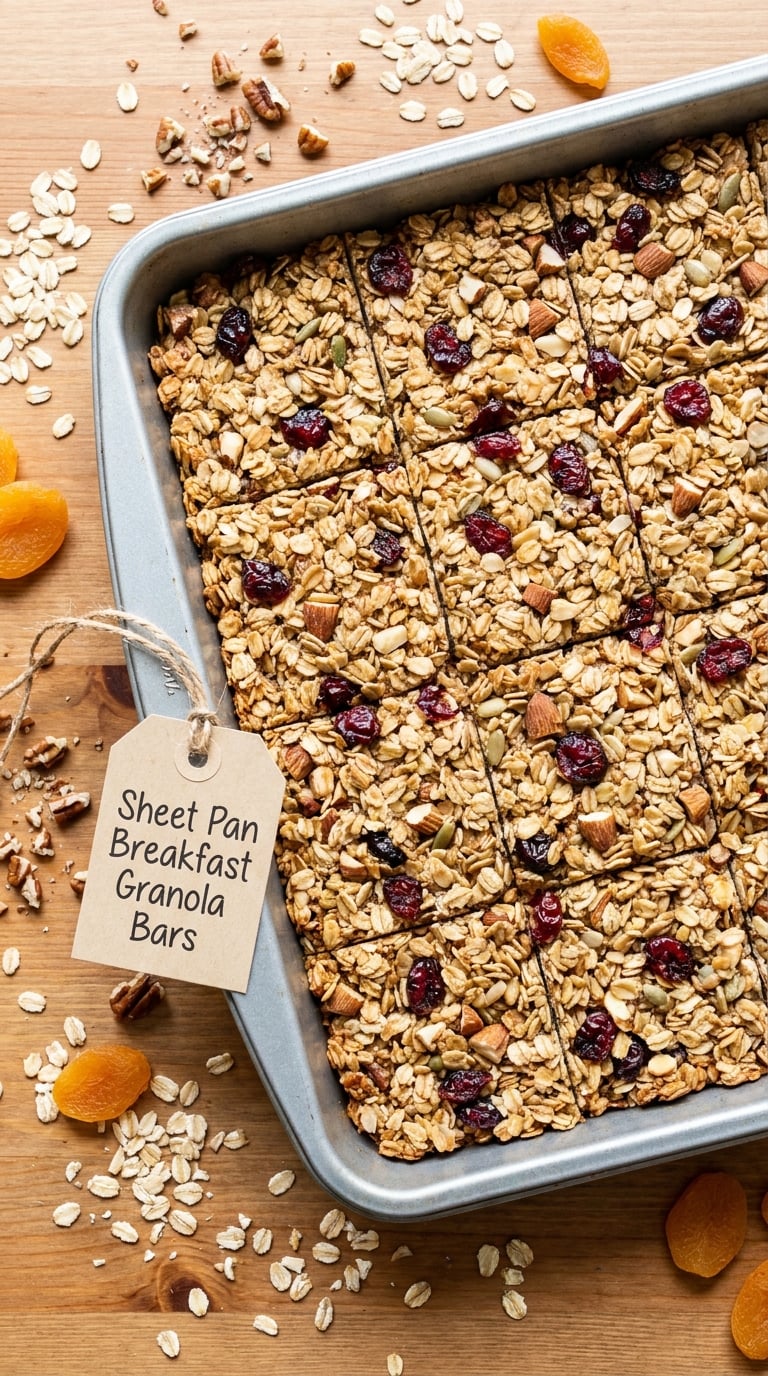 Sheet Pan Breakfast Granola Bars