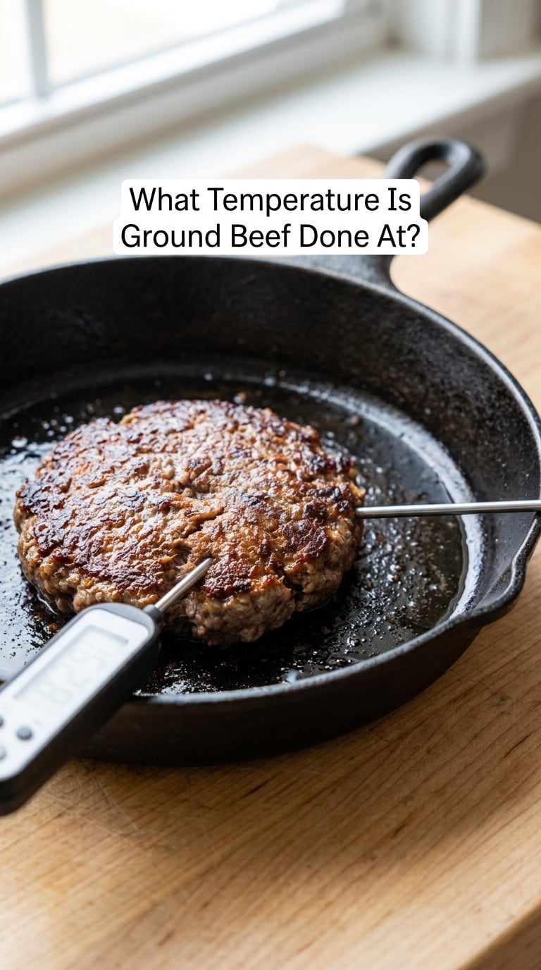What Temperature Is Ground Beef Done At?