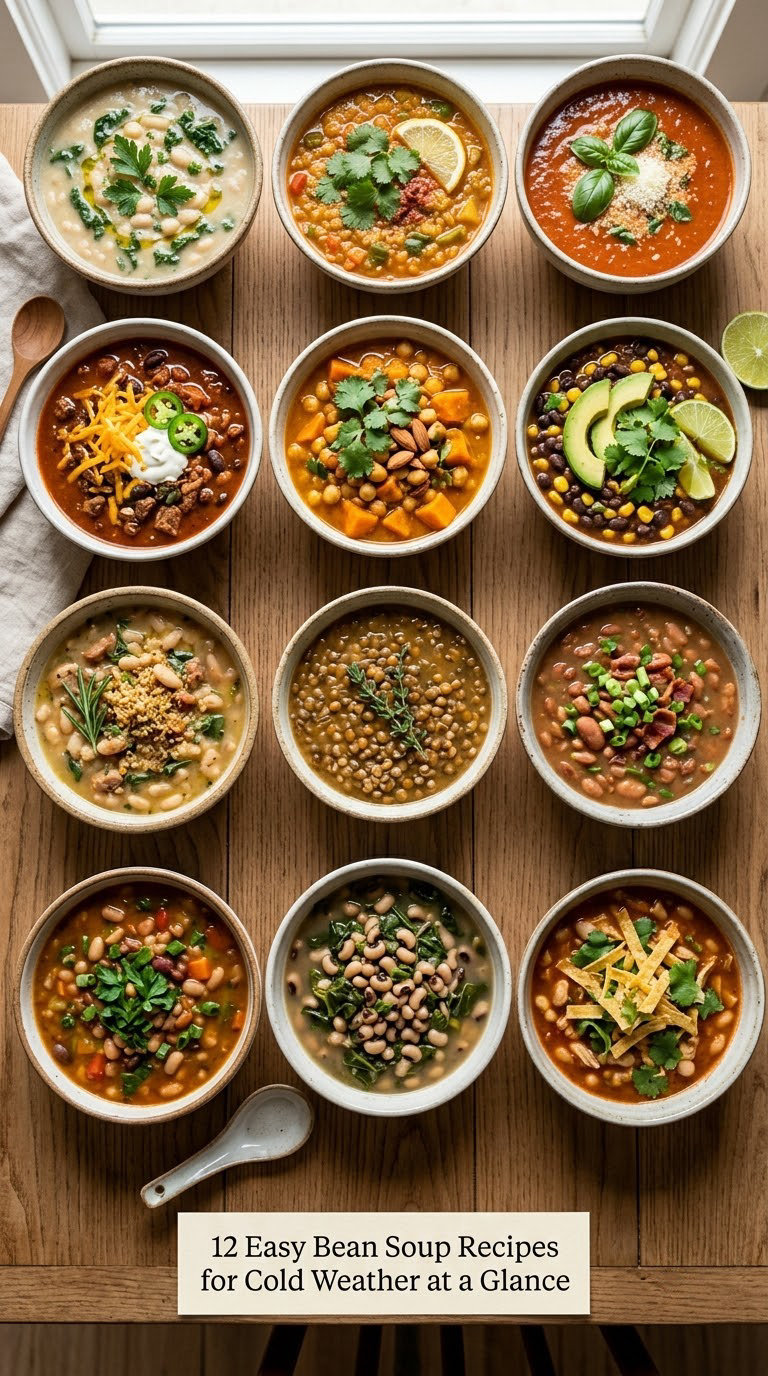 12 Easy Bean Soup Recipes for Cold Weather at a Glance