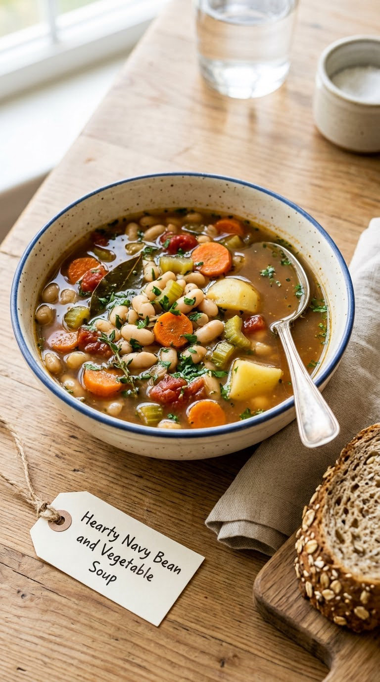 Hearty Navy Bean and Vegetable Soup