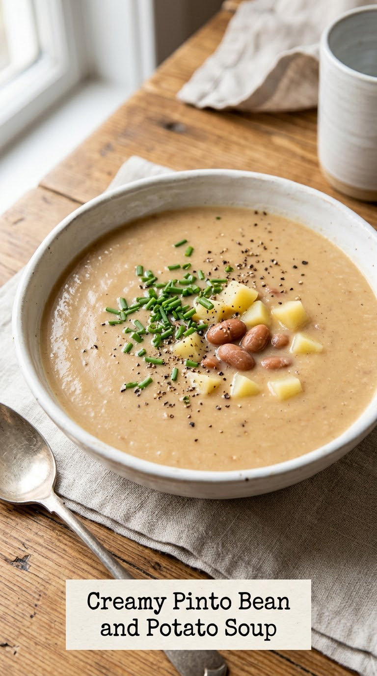 Creamy Pinto Bean and Potato Soup