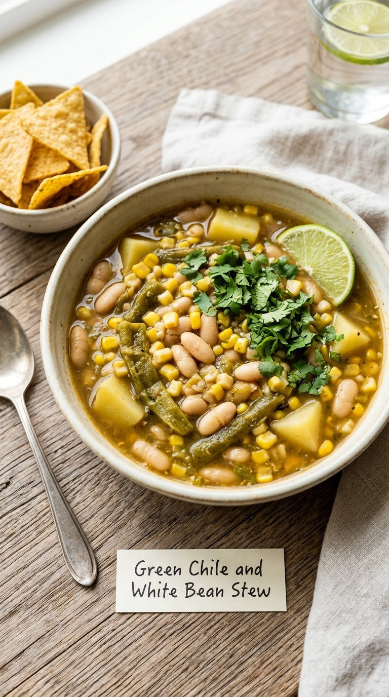 Green Chile and White Bean Stew