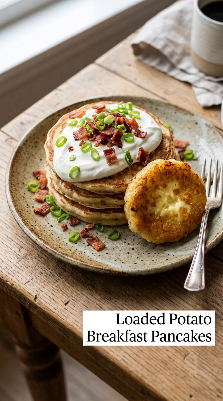 Loaded Potato Breakfast Pancakes