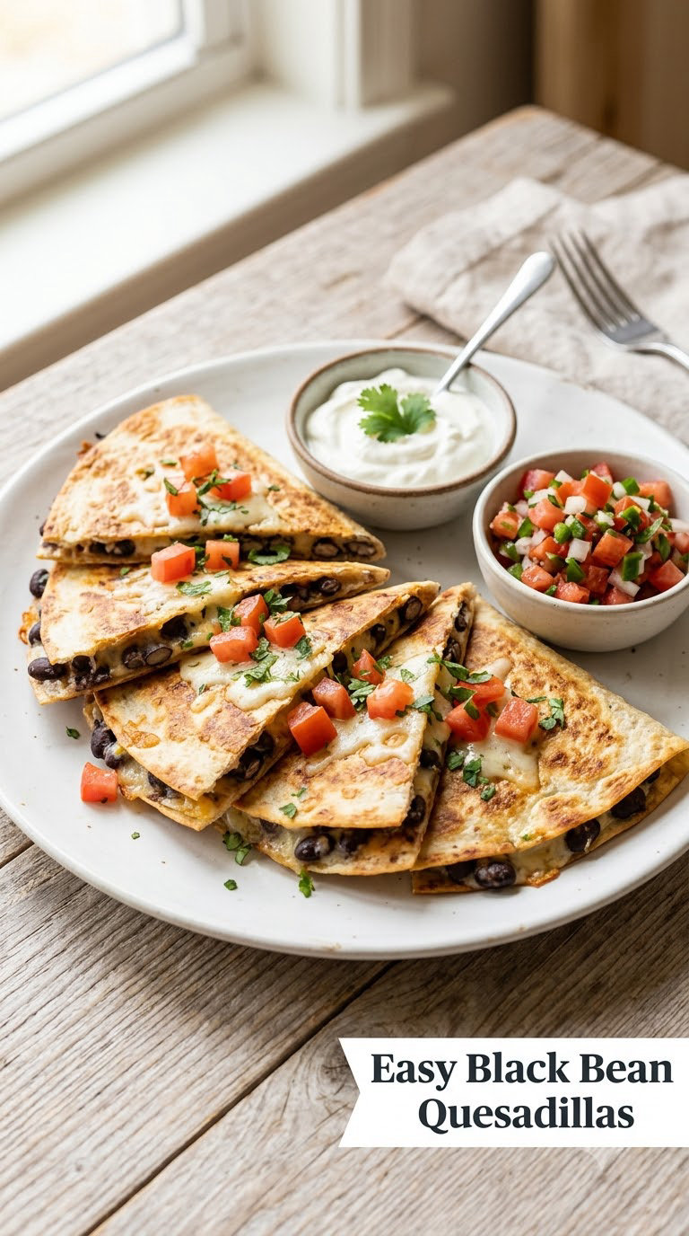 Easy Black Bean Quesadillas