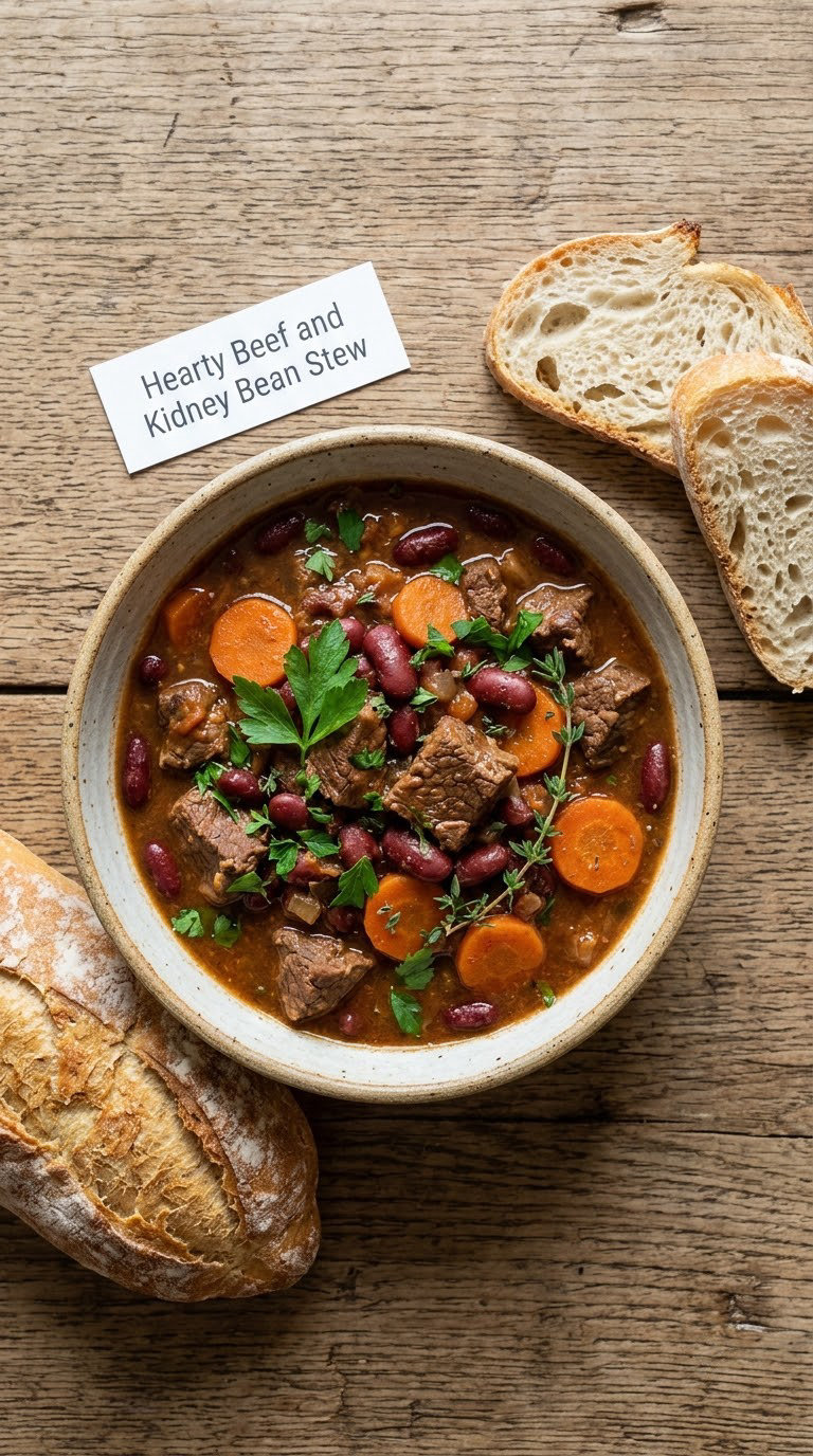 Hearty Beef and Kidney Bean Stew