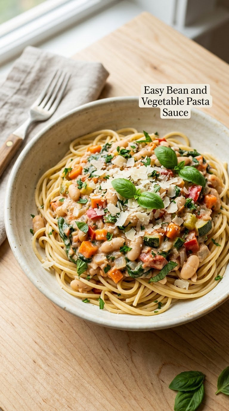 Easy Bean and Vegetable Pasta Sauce