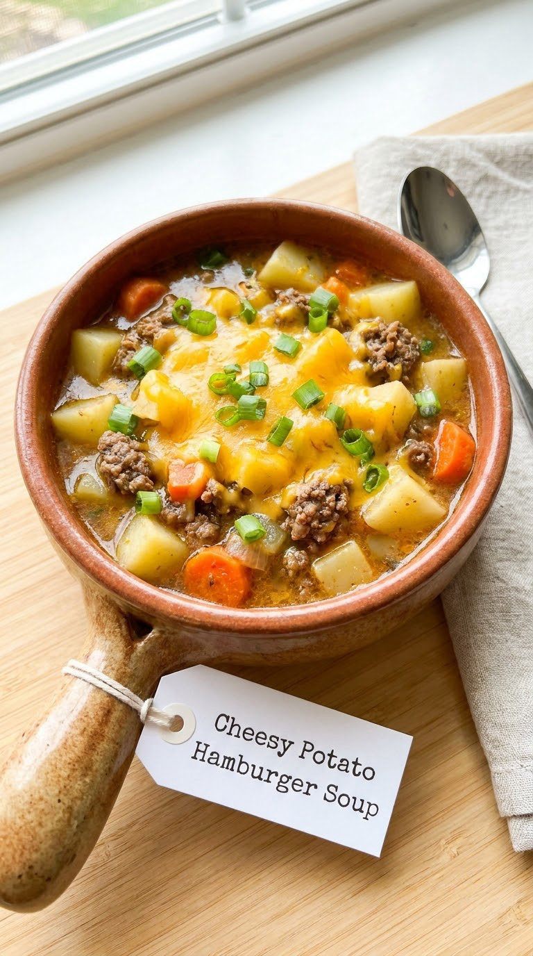Cheesy Potato Hamburger Soup
