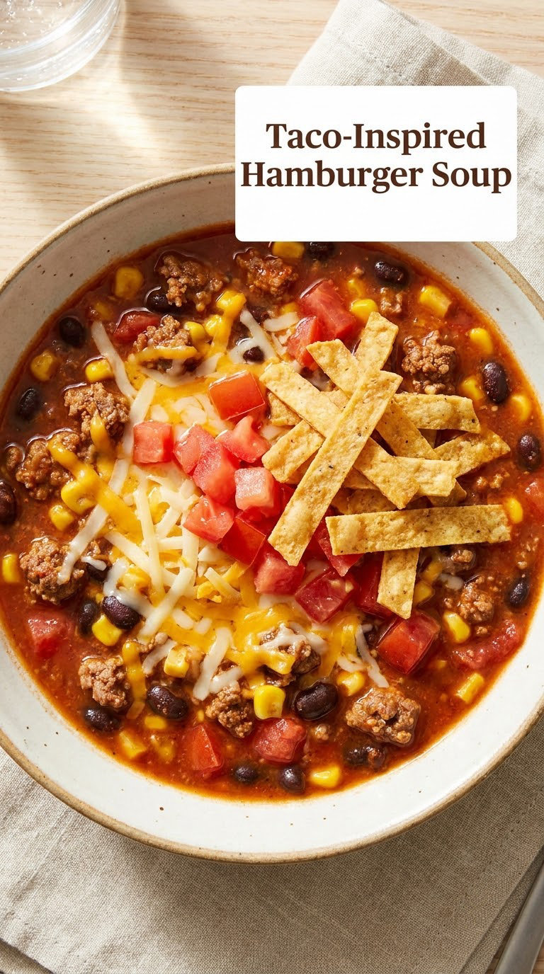 Taco-Inspired Hamburger Soup