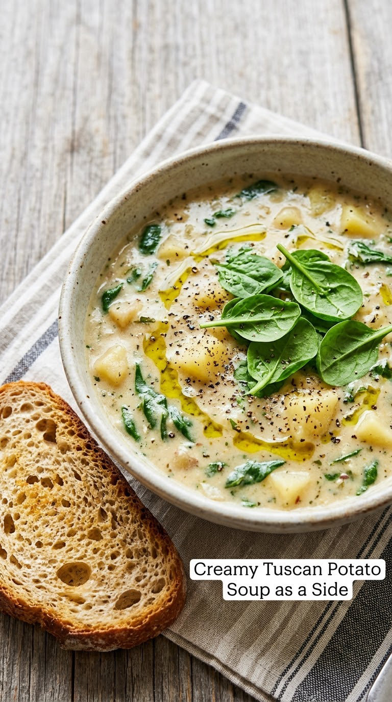 Creamy Tuscan Potato Soup as a Side