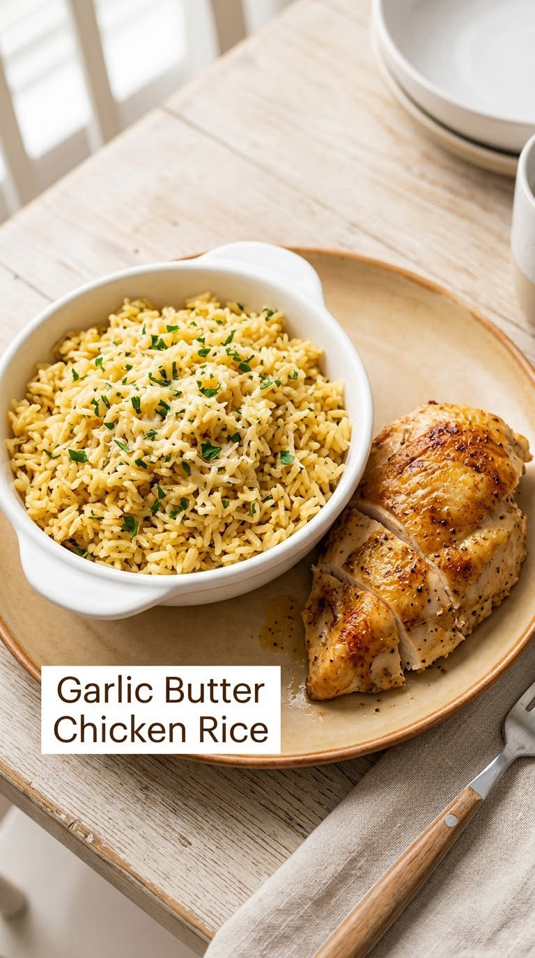 Garlic Butter Chicken Rice