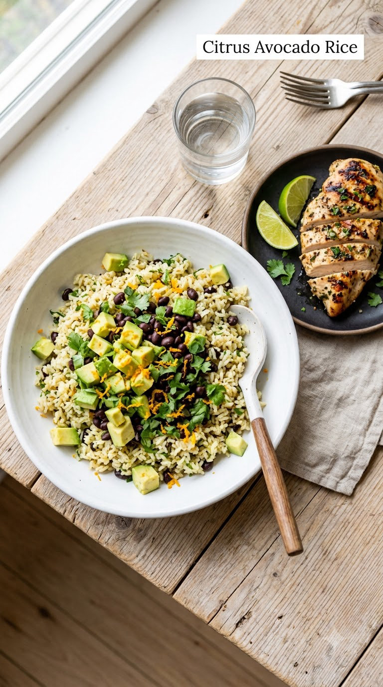 Citrus Avocado Rice