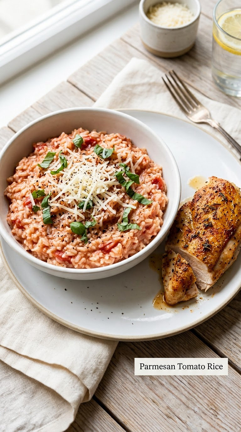 Parmesan Tomato Rice