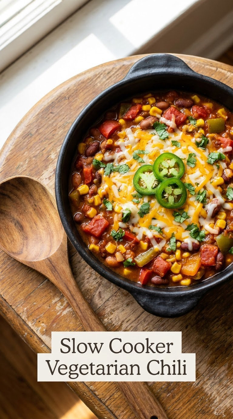 Slow Cooker Vegetarian Chili