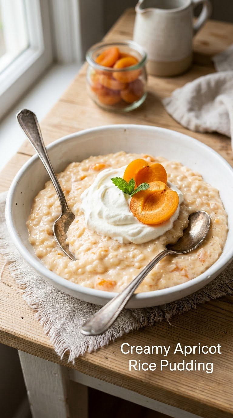 Creamy Apricot Rice Pudding